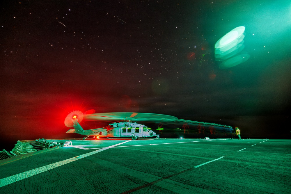 USS Mount Whitney Flight Operations