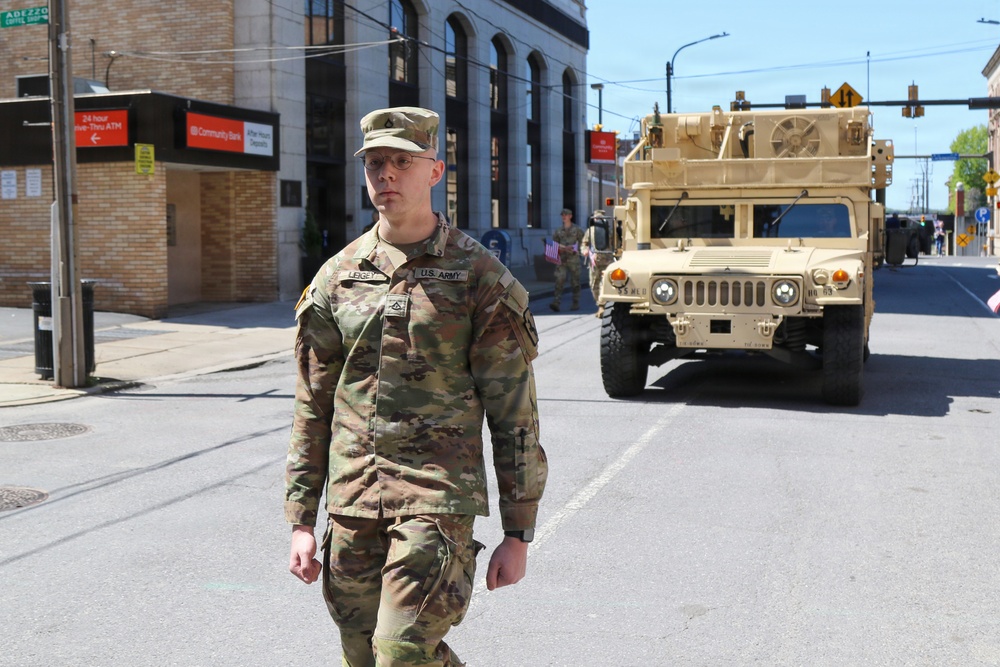 Soldiers support Scranton Armed Forces Day Parade