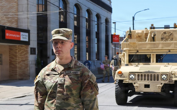 Soldiers support Scranton Armed Forces Day Parade