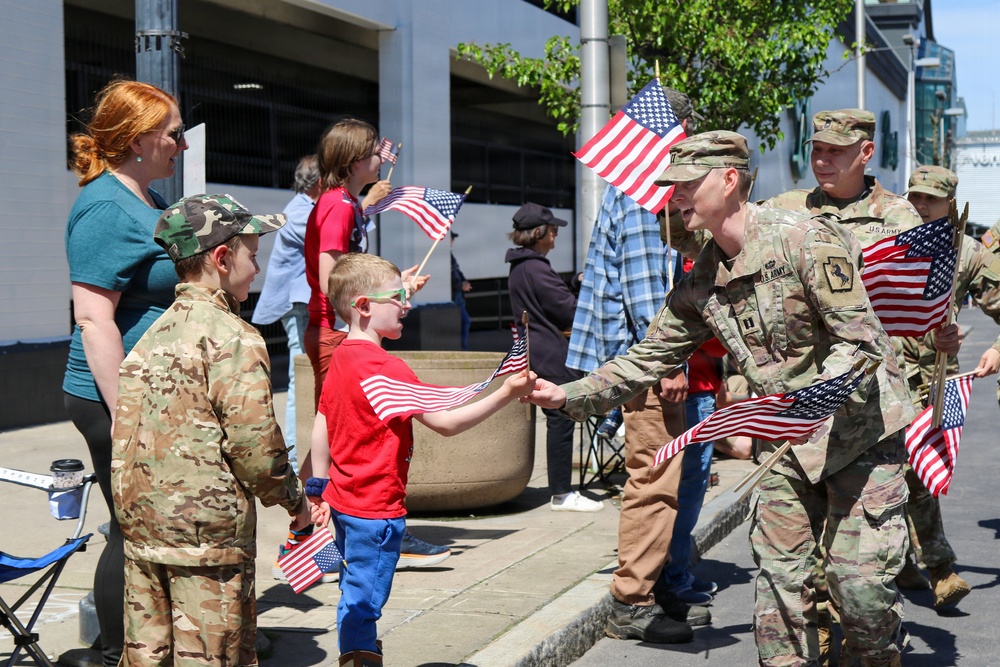 Soldiers support Scranton Armed Forces Day Parade