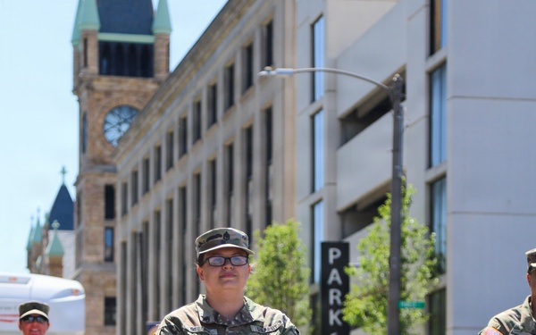 Soldiers support Scranton Armed Forces Day Parade