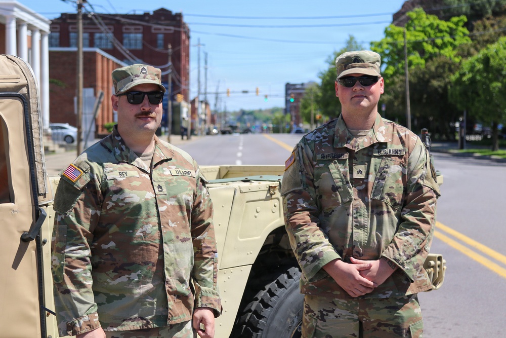Soldiers support Scranton Armed Forces Day Parade