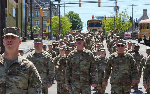 Soldiers support Scranton Armed Forces Day Parade