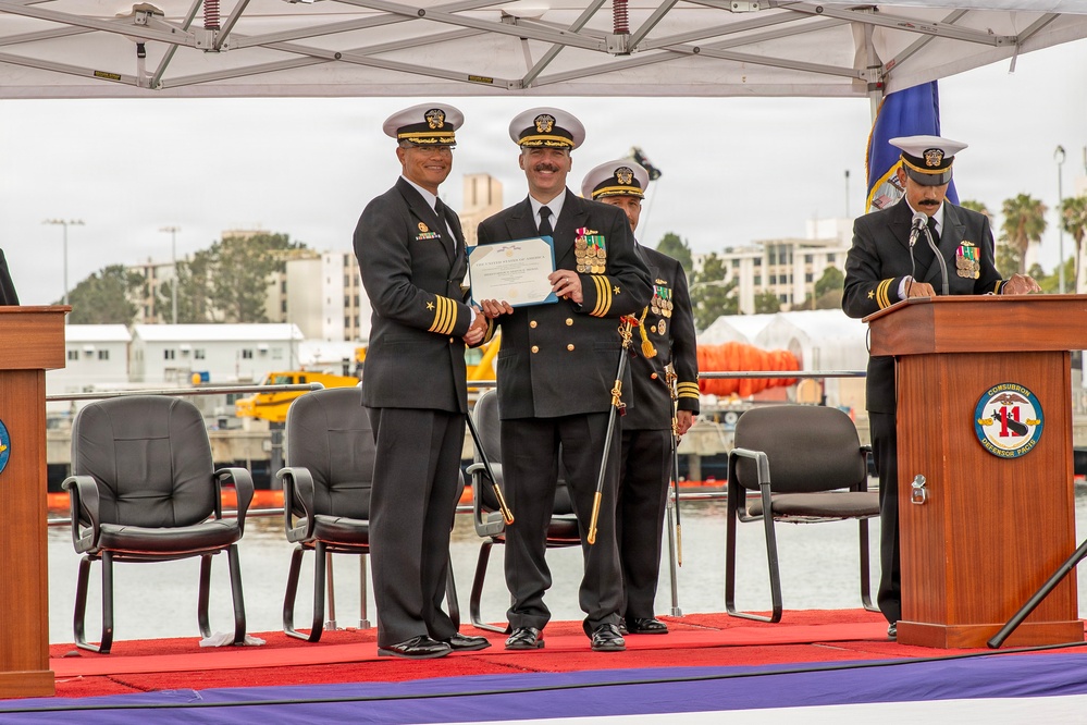 Commander Miguel Recalde Assumes Command of USS Santa Fe