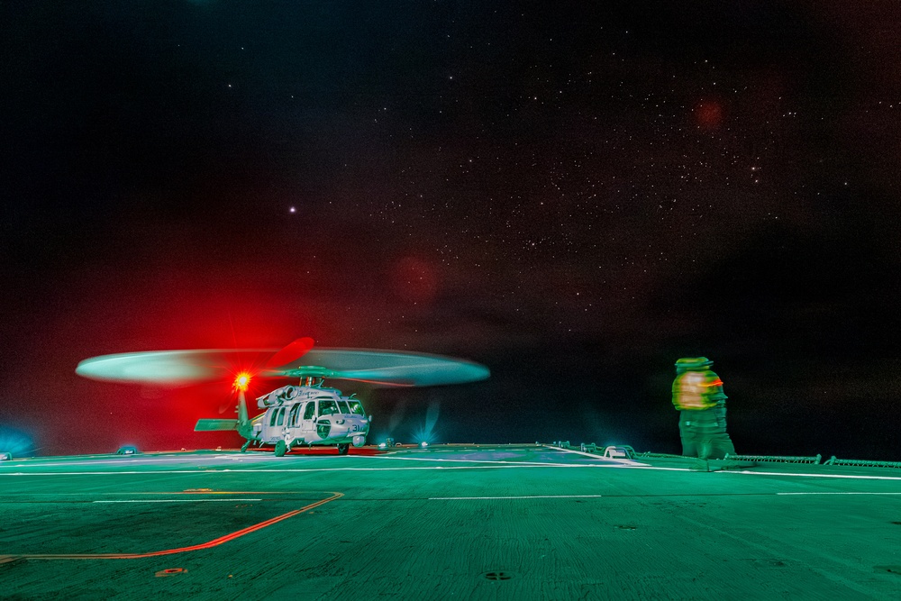 USS Mount Whitney Flight Operations