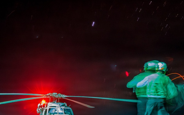 USS Mount Whitney Flight Operations