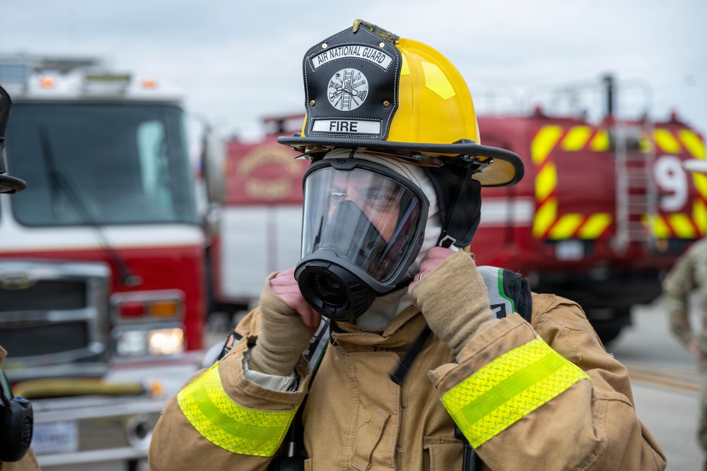 105th live-burn training