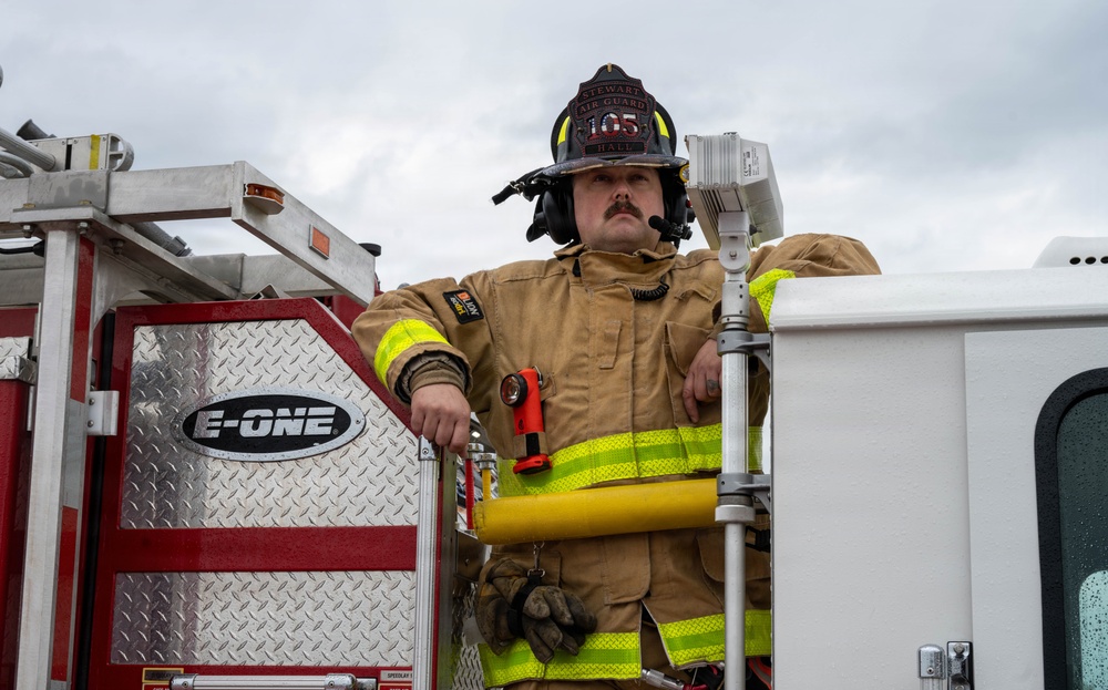 105th live-burn training