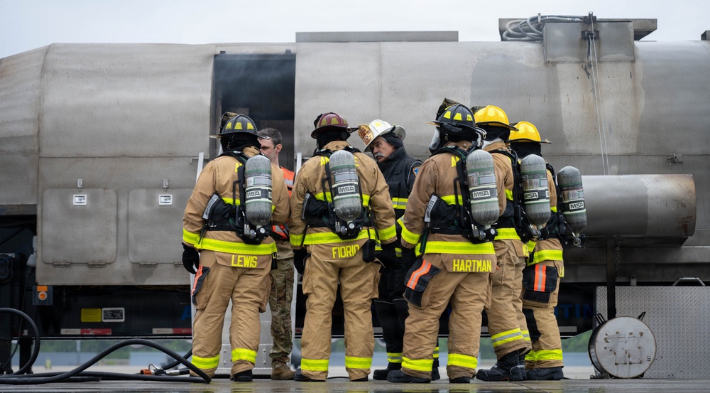 105th live-burn training