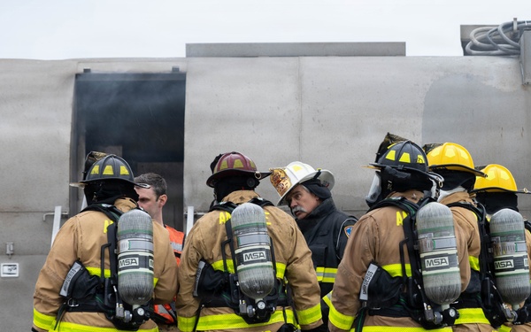 105th live-burn training