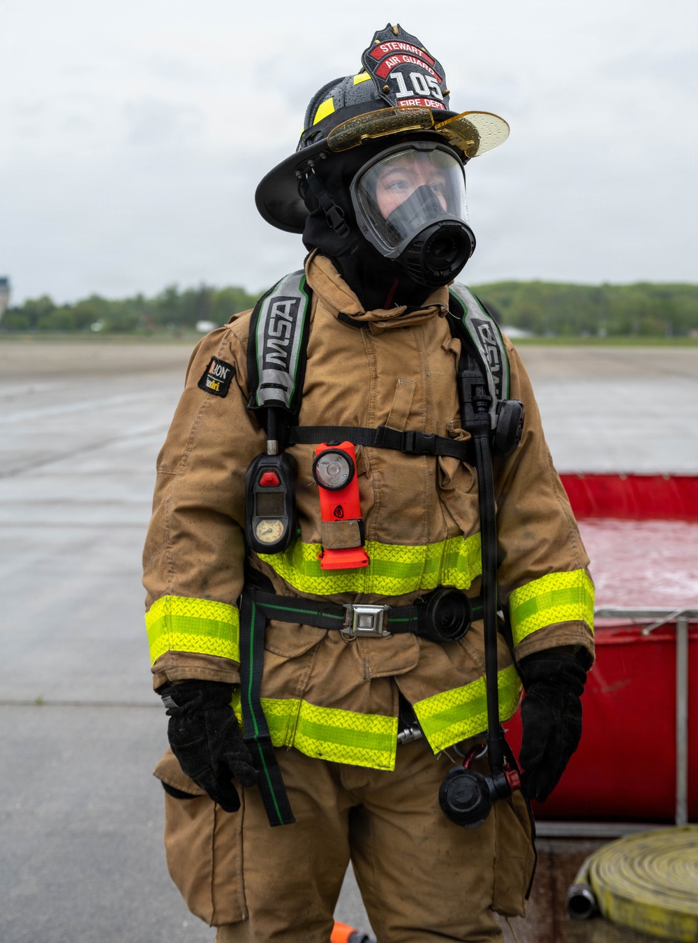 105th live-burn training