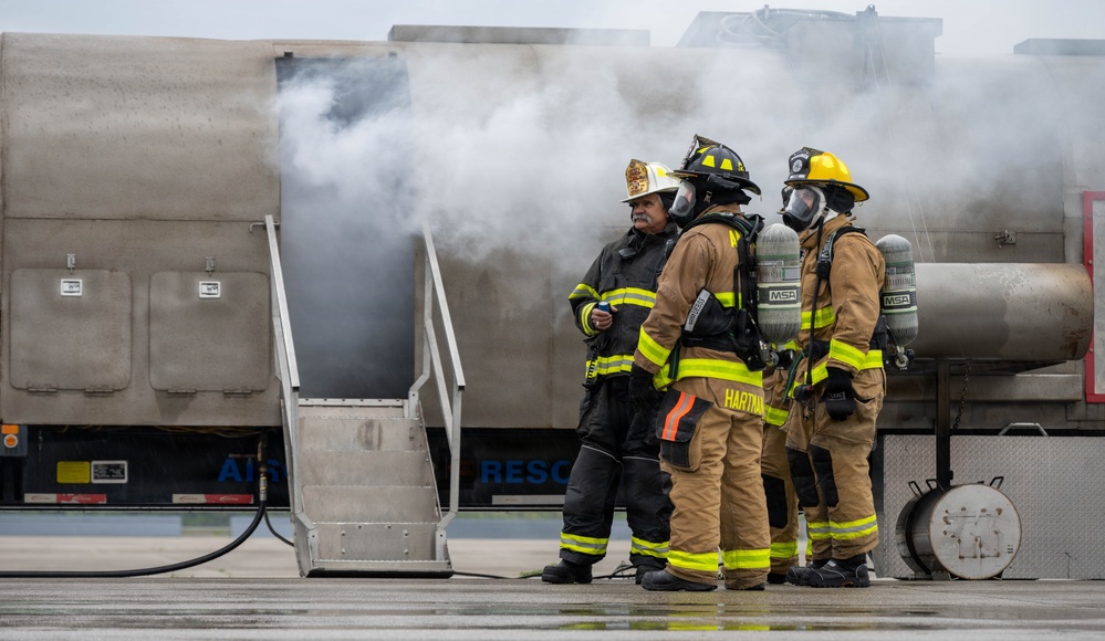 105th live-burn training