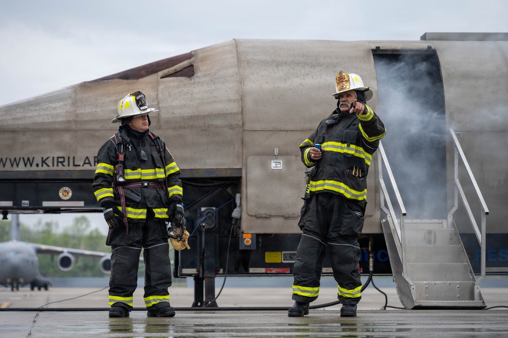 105th live-burn training