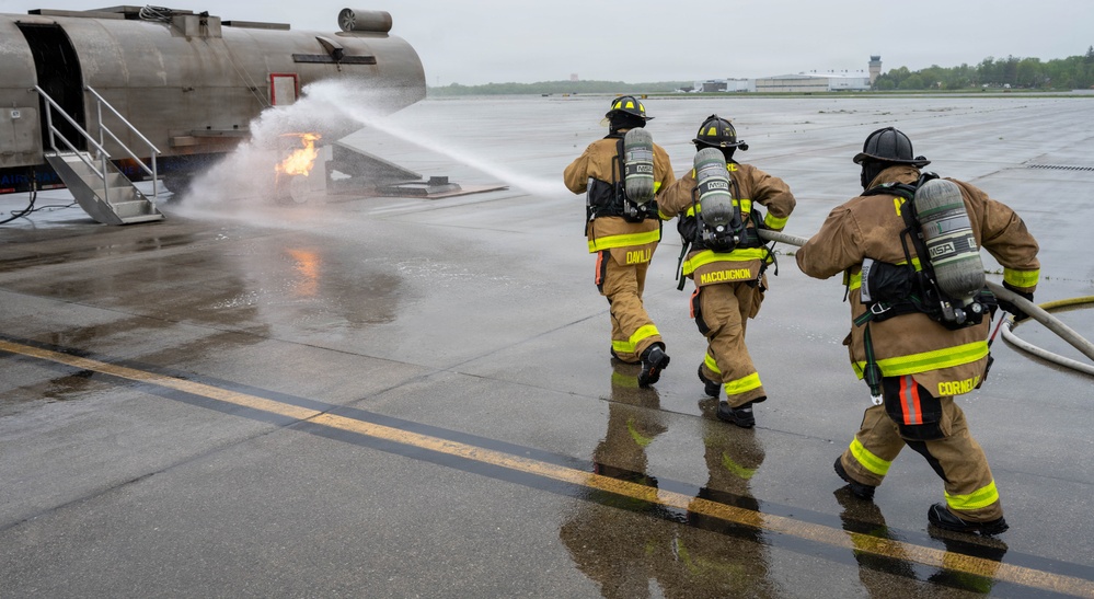 105th live-burn training