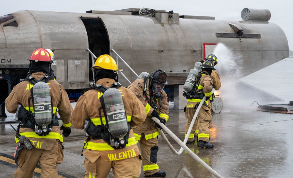 105th live-burn training