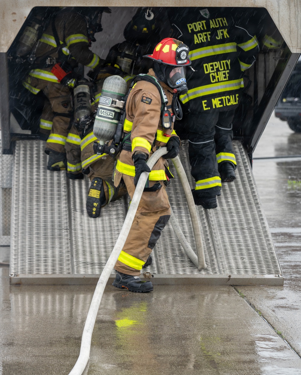 105th live-burn training