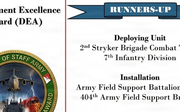 AFSBn-Lewis declared runner up for Installation DEA