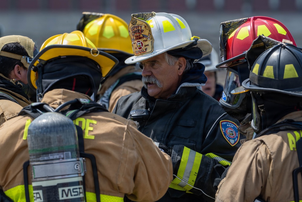 105th live-burn training