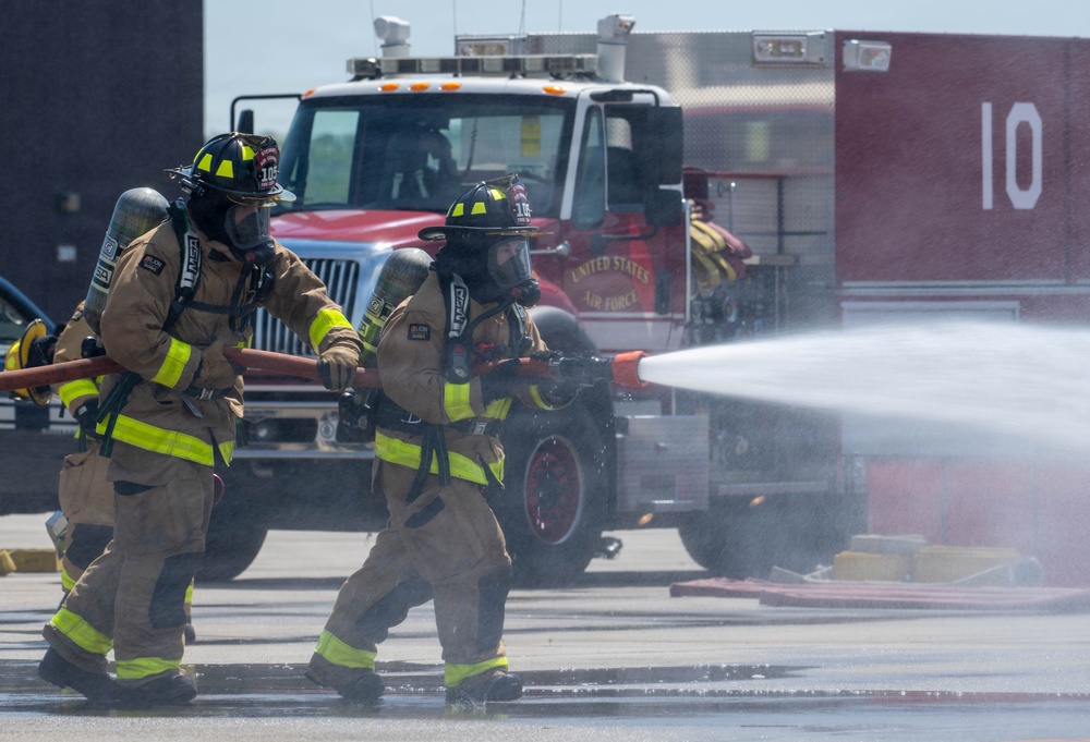 105th live-burn training