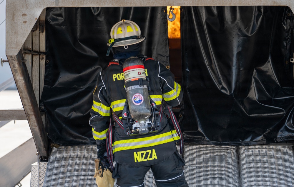 105th live-burn training