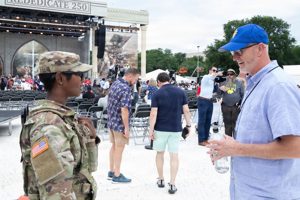 Mississippi National Guardsmen Assist Security for Rededicate 250