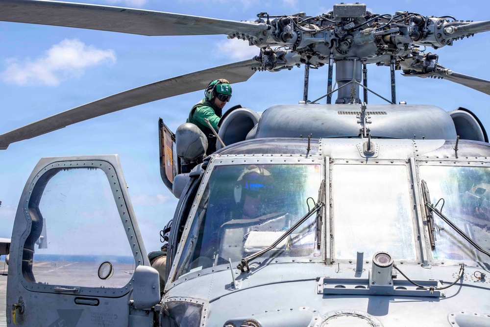 Abraham Lincoln Conducts Flight Deck Operations