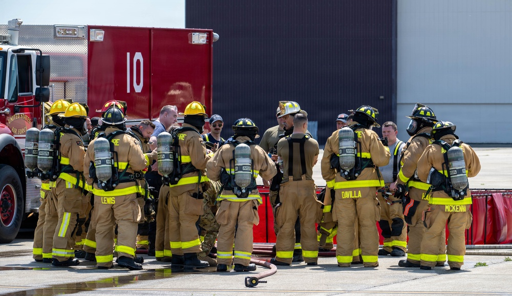 105th live-burn training