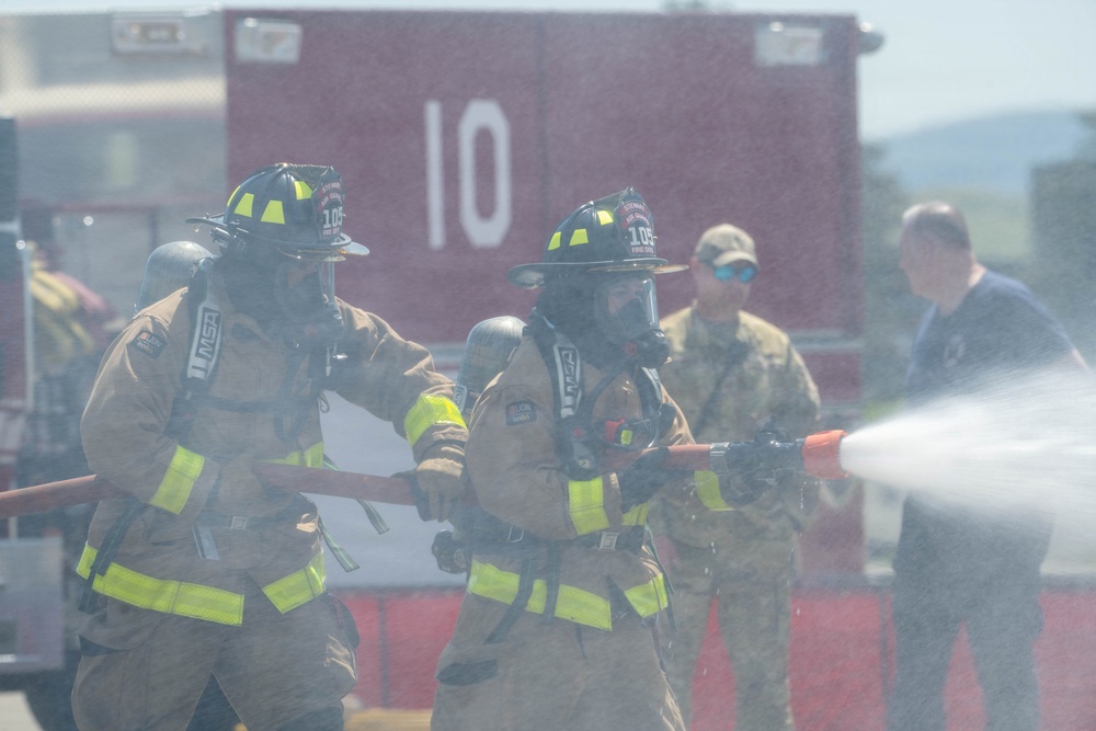 105th live-burn training