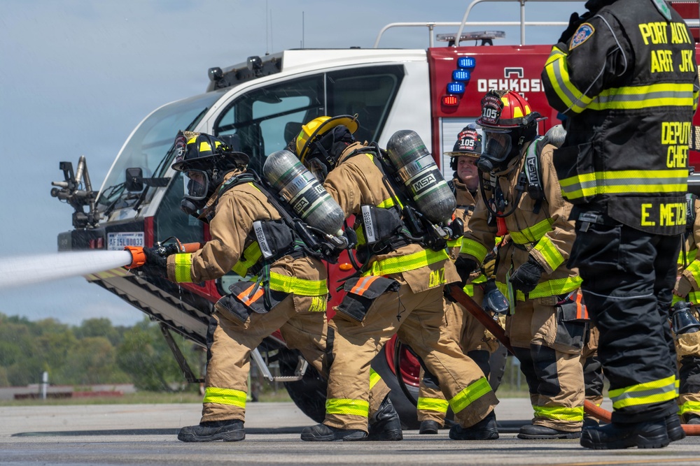 105th live-burn training