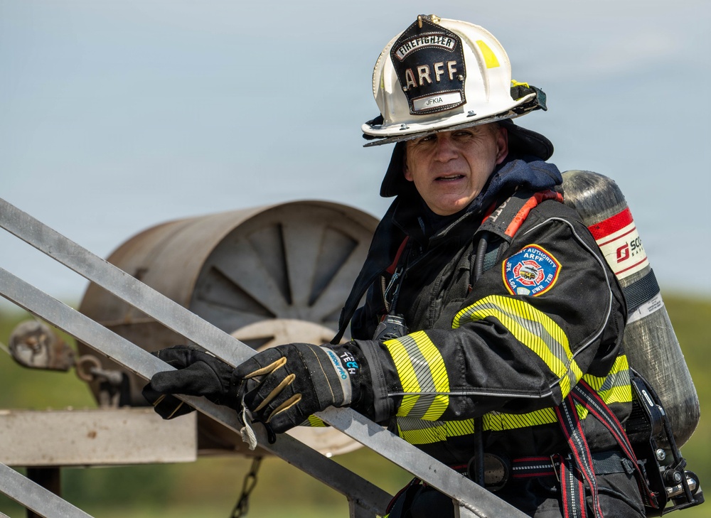105th live-burn training