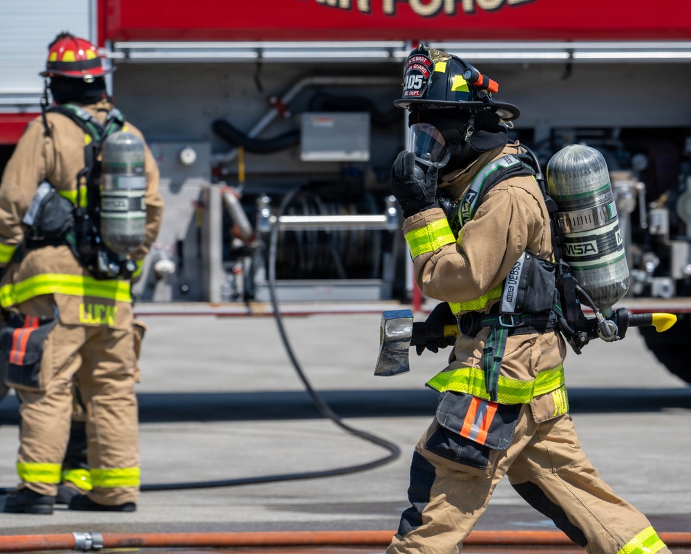 105th live-burn training