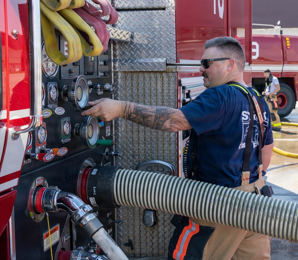 105th live-burn training