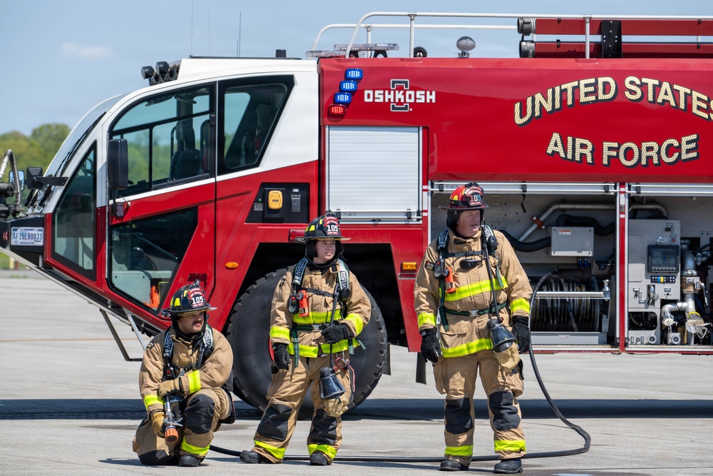 105th live-burn training
