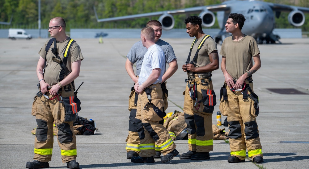 105th live-burn training