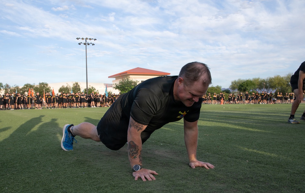 1st Armored Division Artillery face head to head in fitness competition
