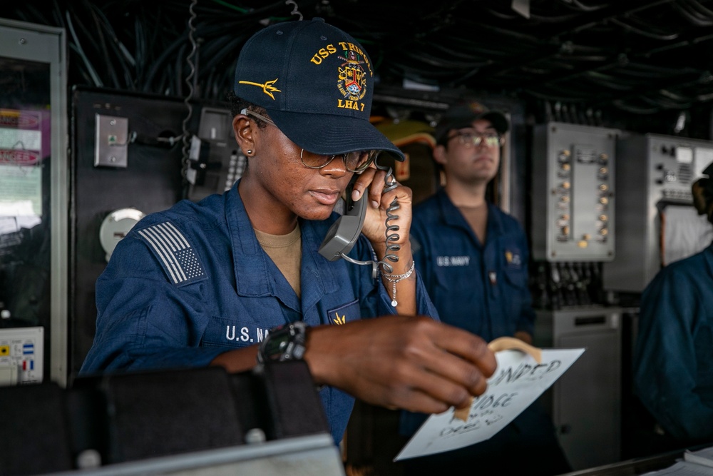 USS Tripoli Refueling-at-Sea