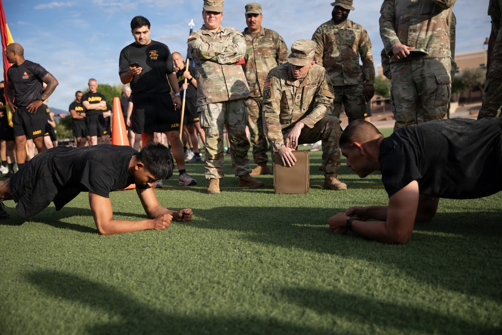 1st Armored Division Artillery face head to head in fitness competition