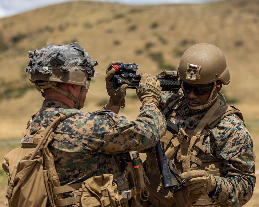 Marines with CLB 13 Conduct a Live-Fire Range