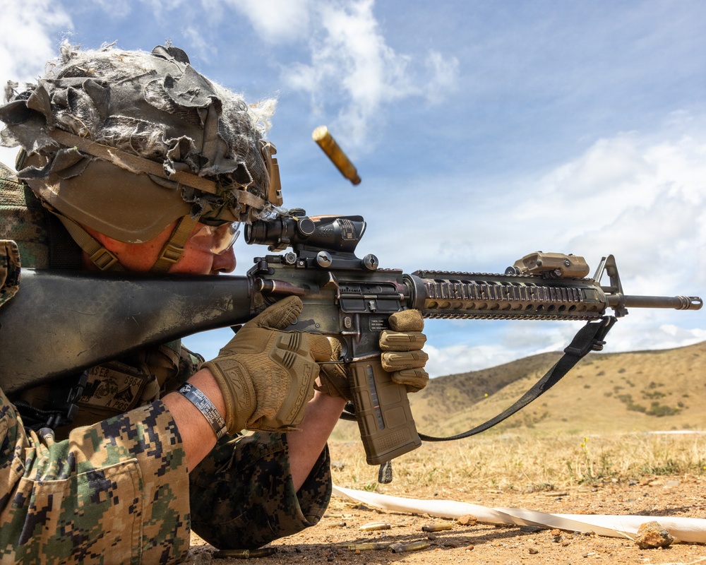 Marines with CLB 13 Conduct a Live-Fire Range