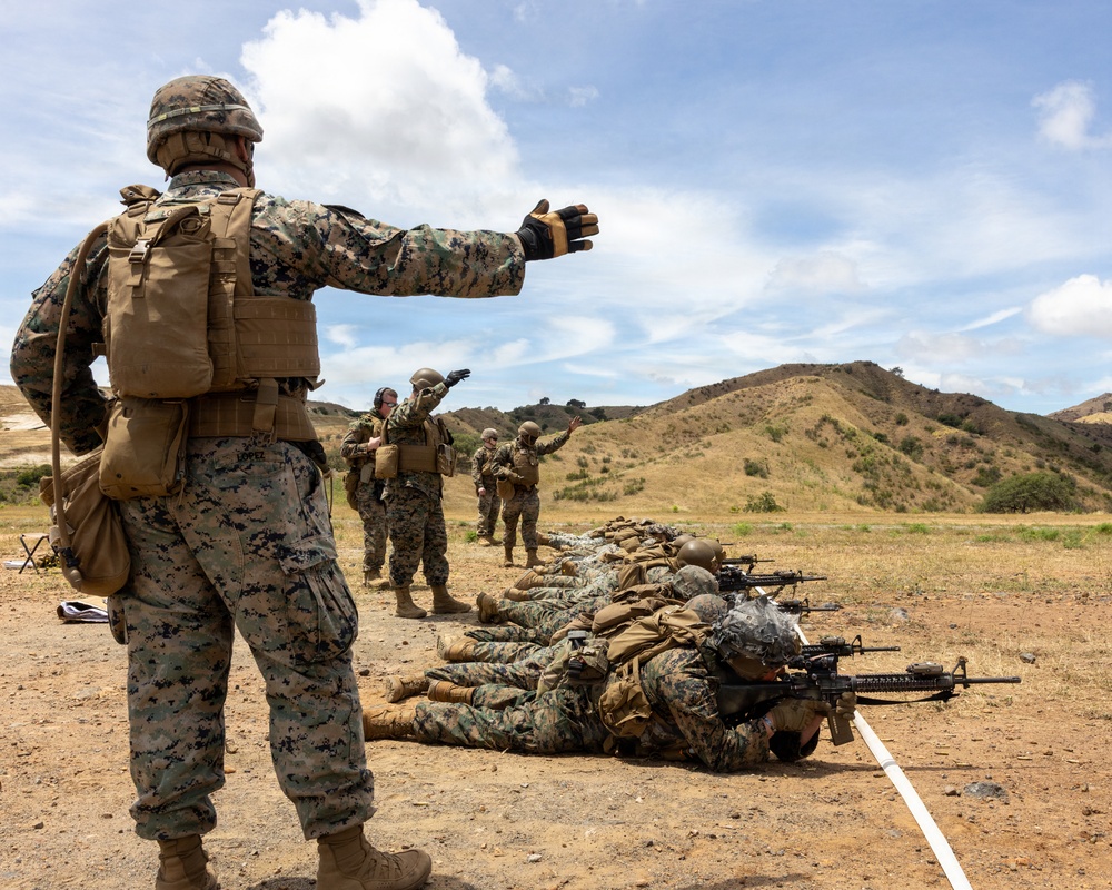 Marines with CLB 13 Conduct a Live-Fire Range