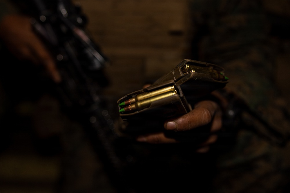 India Company Conducts Nighttime Short Bay Live Firing