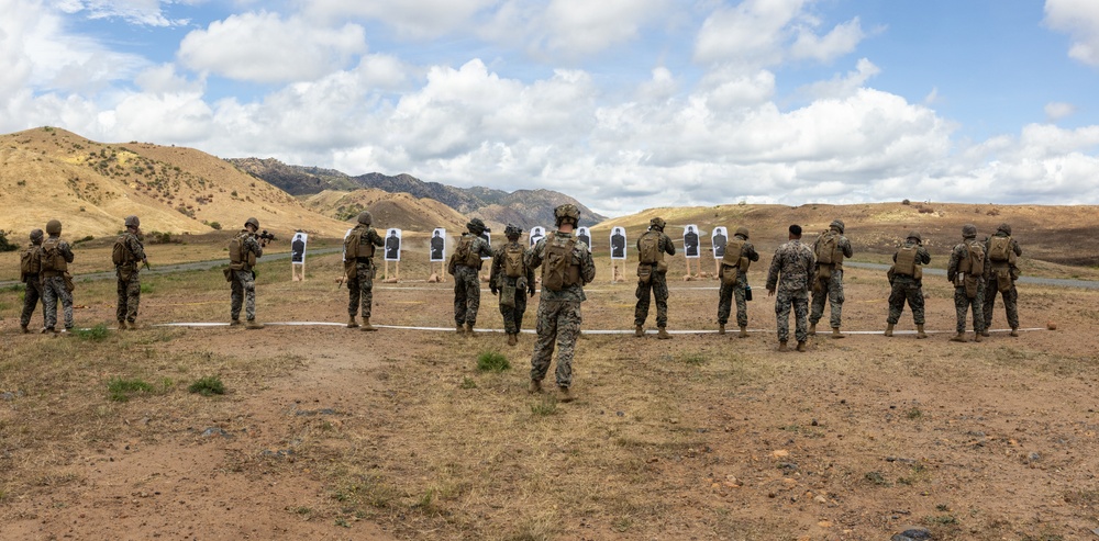 Marines with CLB 13 Conduct a Live-Fire Range