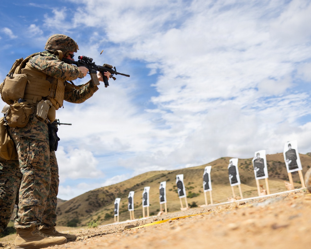 Marines with CLB 13 Conduct a Live-Fire Range