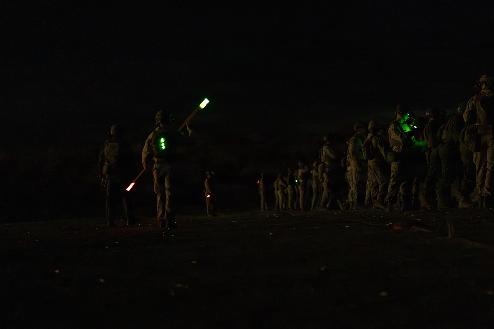 India Company Conducts Nighttime Short Bay Live Firing