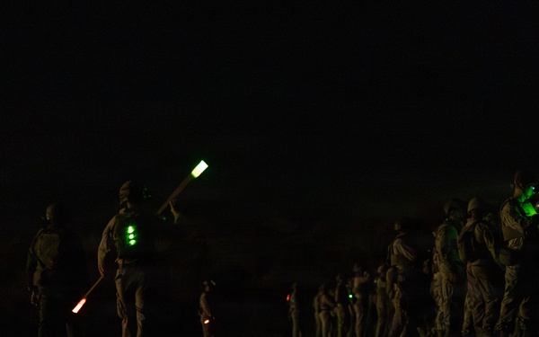 India Company Conducts Nighttime Short Bay Live Firing
