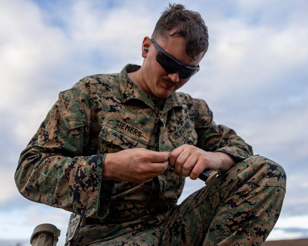 Marines with CLB 13 Conduct a Live-Fire Range