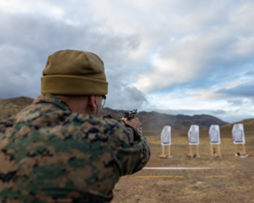 Marines with CLB 13 Conduct a Live-Fire Range