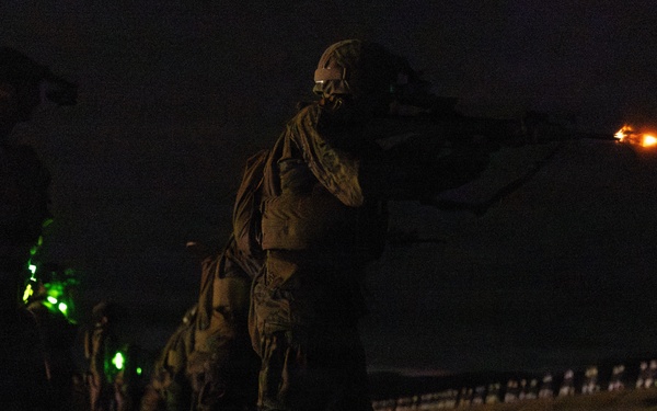 India Company Conducts Nighttime Short Bay Live Firing