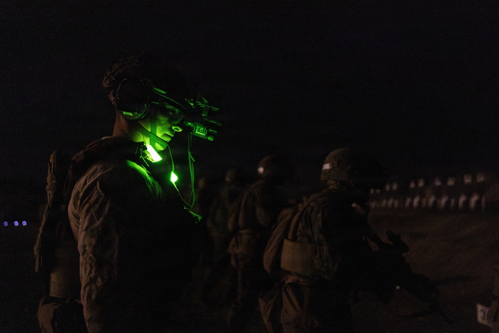 India Company Conducts Nighttime Short Bay Live Firing