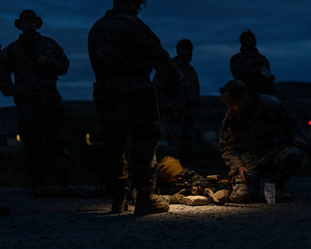 Marines with CLB 13 Conduct a Live-Fire Range